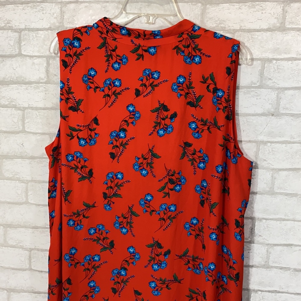 Vince Camuto tropical inverted pleat shift dress - Picture 9 of 12